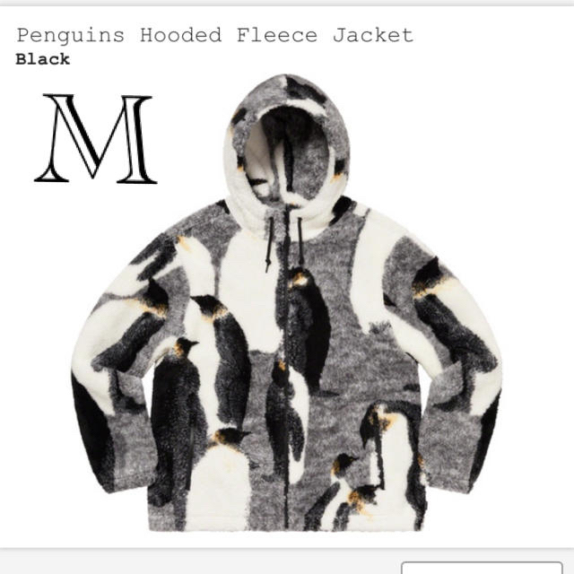supreme penguins Fooded fleece jacketM新品