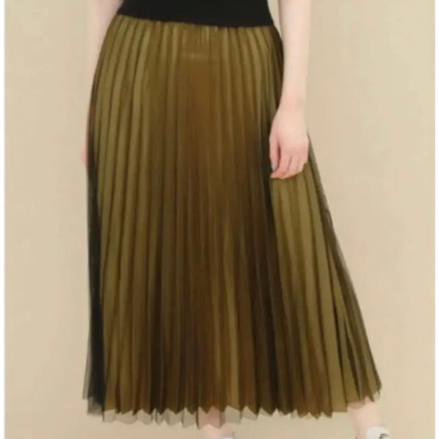 KBF(ケービーエフ)のKBF チュールオンプリーツスカート レディースのスカート(ロングスカート)の商品写真
