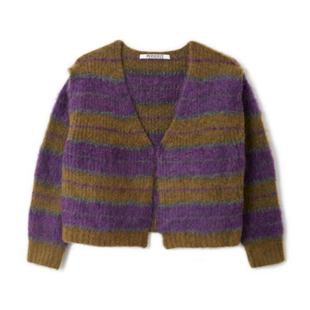 TOGA(トーガ)のperverze Stripe Mohair Wide Cardigan レディースのトップス(カーディガン)の商品写真