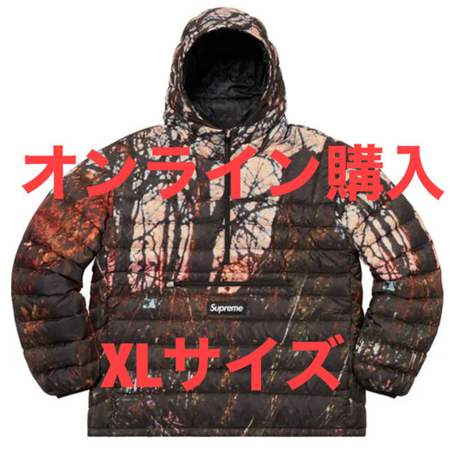 20aw supreme Micro Down Half Zip Hooded