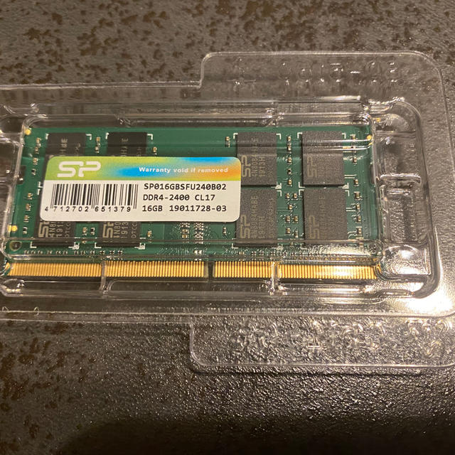 16GB DDR4 SODIMM メモリ