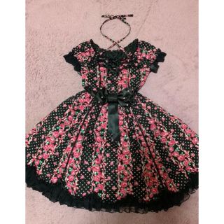 アンジェリックプリティー(Angelic Pretty)のAngelic Pretty レディローズミニ袖JSK　セット(ひざ丈ワンピース)