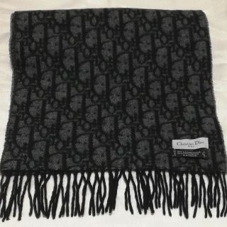 Christian Dior - クリスチャンディオール. ウールカシミヤ混マフラー