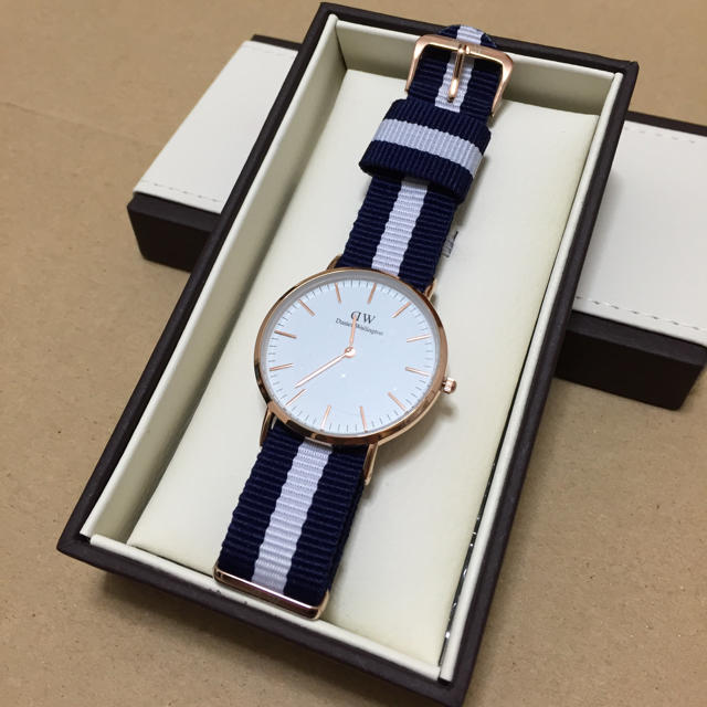 Daniel Wellington(ダニエルウェリントン)のDW 36㎜ 交換ベルト ローズゴールド レディースのファッション小物(腕時計)の商品写真