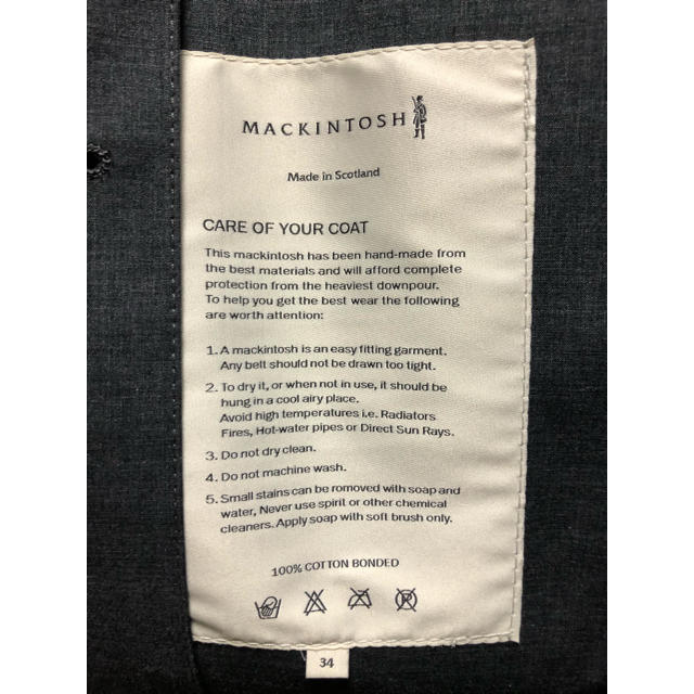MACKINTOSH(マッキントッシュ)のMACKINTOSH DUNKELD Size34 メンズのジャケット/アウター(ステンカラーコート)の商品写真