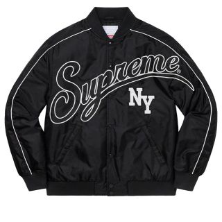 シュプリーム(Supreme)のSupreme contrast script varsity jacket S(スタジャン)