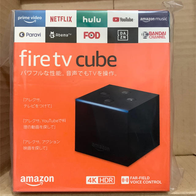 【新品】Fire TV Cube - 4K・HDR対応、音声認識リモコン付属