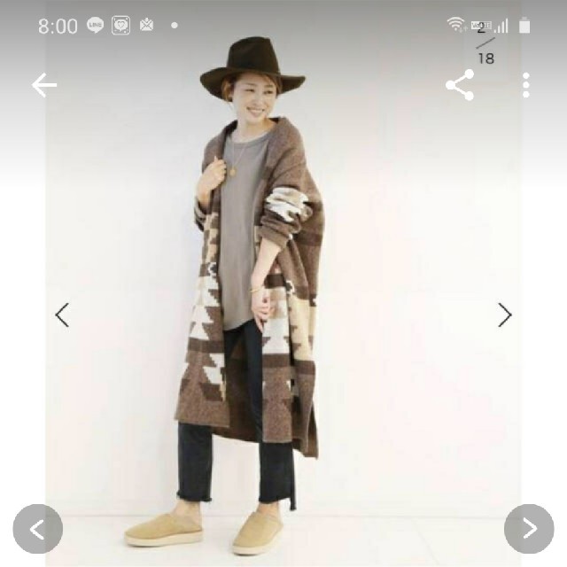 canadian Sweater jacquard ニットガウン canadian Sweater jacquard ニットガウン