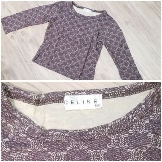 セリーヌ(celine)の正規品中古美品　セリーヌCELINE　キッズ長袖マカダム柄カットソー100(Tシャツ/カットソー)