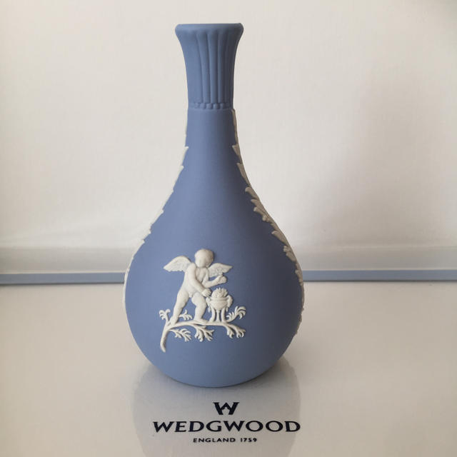 WEDGWOOD(ウェッジウッド)の新品 未使用 ウェッジウッド ジャスパー 花瓶  フラワーベース 花器 一輪挿し インテリア/住まい/日用品のインテリア小物(花瓶)の商品写真