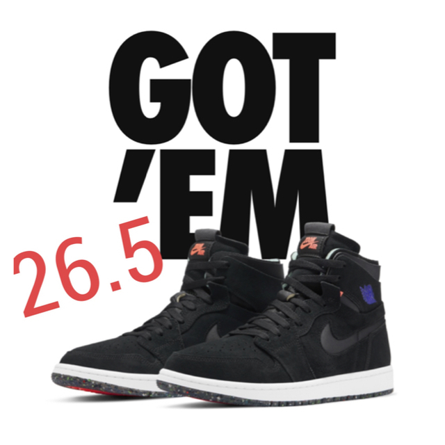 AIR JORDAN1 High Zoom Court Black 26.5