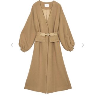 Ameri VINTAGE - 2WAY NO COLLAR BELT COAT アメリ コートの