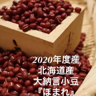 2020年度産　北海道産　大納言小豆「ほまれ」無農薬栽培　500g(米/穀物)