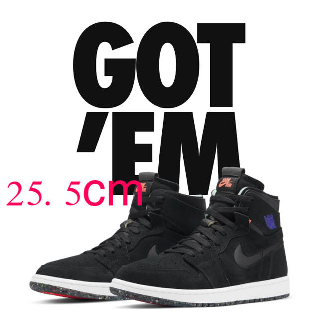 NIKE(ナイキ)のNIKE AIR JORDAN 1 HIGH ZOOM "COURT BLACK メンズの靴/シューズ(スニーカー)の商品写真