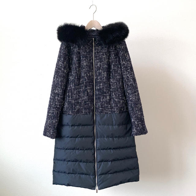 正規品直輸入】 ルネ Rene - René ツイード 36 コート ダウン FOX