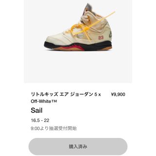 ナイキ(NIKE)のNike Off-White AIR JORDAN 5 (スニーカー)