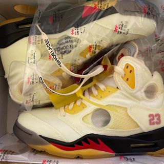 ナイキ(NIKE)の年始最終値下げ　air jordan 5 off white sail 27.5(スニーカー)