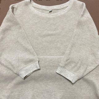 ユニクロ(UNIQLO)のユニクロ　ワッフルクルーネックT 七分袖(Tシャツ(長袖/七分))