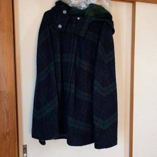 ザラ(ZARA)のポンチョコート　ZARA チェック(ポンチョ)