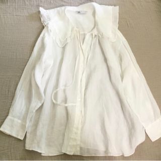 ザラ(ZARA)のZARA セーラーフリル シャツ(シャツ/ブラウス(長袖/七分))