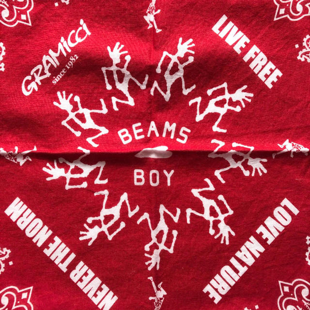 BEAMS BOY(ビームスボーイ)のビームスボーイ 別注 グラミチ バンダナ 非売品 レディースのファッション小物(バンダナ/スカーフ)の商品写真