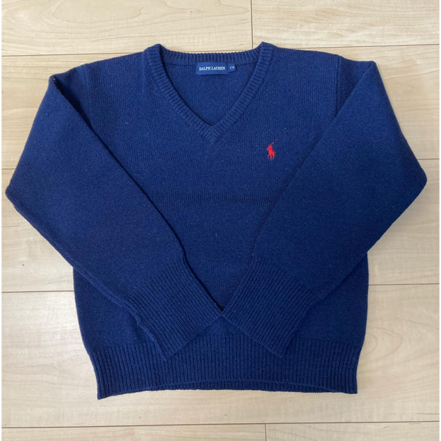 Ralph Lauren(ラルフローレン)のラルフローレン ニット Vネックセーター　110 キッズ/ベビー/マタニティのキッズ服男の子用(90cm~)(ニット)の商品写真