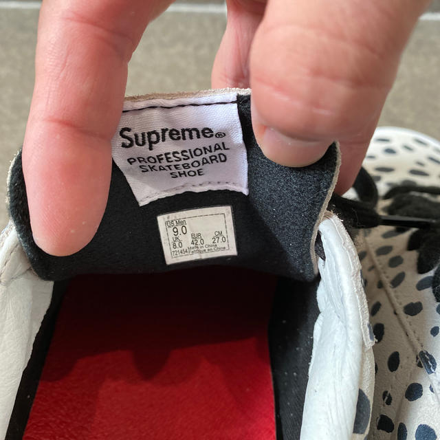 Supreme(シュプリーム)のVANS SID PRO SUPREME DALMATIAN  US9 27cm メンズの靴/シューズ(スニーカー)の商品写真