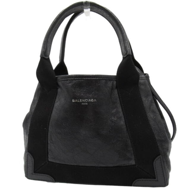 独特の素材 Balenciaga - バレンシアガトートバッグ ネイビーカバ XS