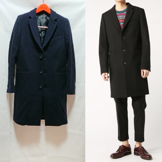 17aw PS Paul Smith メルトンシングルチェスターコート | フリマアプリ ラクマ