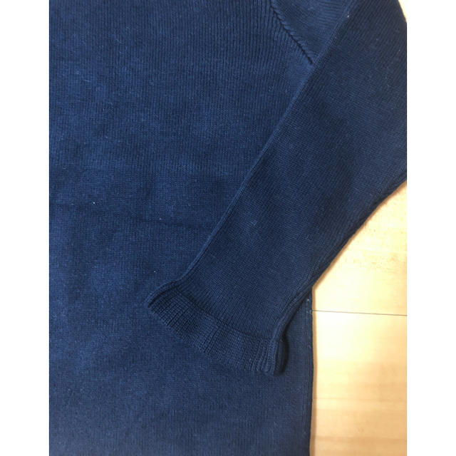 Jacadi(ジャカディ)の値下げ　JACADI ネイビー色ハイネック116cm キッズ/ベビー/マタニティのキッズ服女の子用(90cm~)(ニット)の商品写真