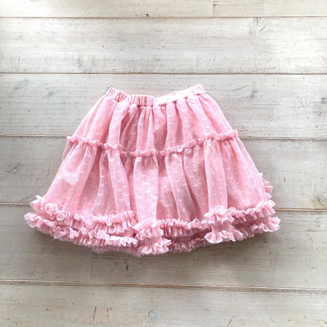 FELISSIMO(フェリシモ)のフリルキュロットスカート 110 キッズ/ベビー/マタニティのキッズ服女の子用(90cm~)(スカート)の商品写真