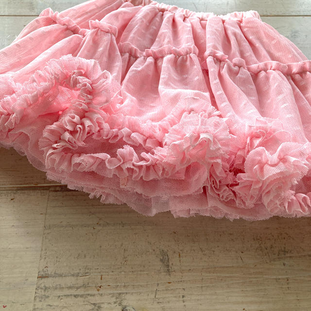 FELISSIMO(フェリシモ)のフリルキュロットスカート 110 キッズ/ベビー/マタニティのキッズ服女の子用(90cm~)(スカート)の商品写真