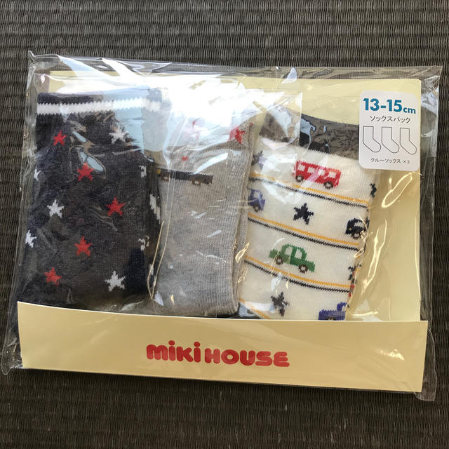 mikihouse(ミキハウス)のミキハウス　13〜15センチ　くつ下 キッズ/ベビー/マタニティのこども用ファッション小物(靴下/タイツ)の商品写真