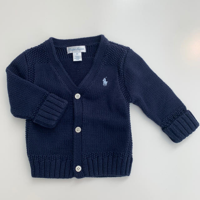 Ralph Lauren(ラルフローレン)のラルフローレン Vネックカーディガン  ベビー服 Ralph Lauren キッズ/ベビー/マタニティのキッズ服女の子用(90cm~)(カーディガン)の商品写真