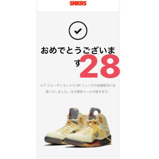 ナイキ(NIKE)のOFF-WHITE x NIKE AIR JORDAN 5 エアジョーダン5(スニーカー)