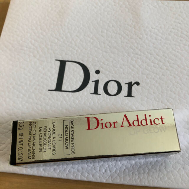 Dior(ディオール)のディオール　アディクト リップ グロウ 011 ローズゴールド　dior コスメ/美容のスキンケア/基礎化粧品(リップケア/リップクリーム)の商品写真