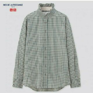 ユニクロ(UNIQLO)のkoharu様専用☆コットンフリルシャツ、ワイドパンツ(シャツ/ブラウス(長袖/七分))