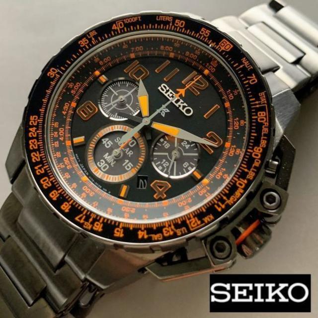 セイコー プロスペックス SEIKO クロノグラフ ソーラー メンズ腕時計