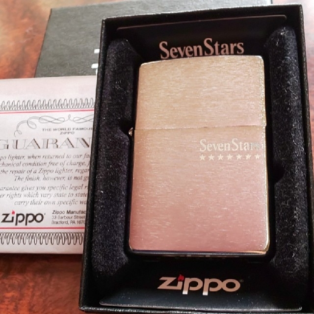 ZIPPO(ジッポー)のZIPPO 新品 セブンスター スレ加工 非売品 限定 メンズのファッション小物(タバコグッズ)の商品写真