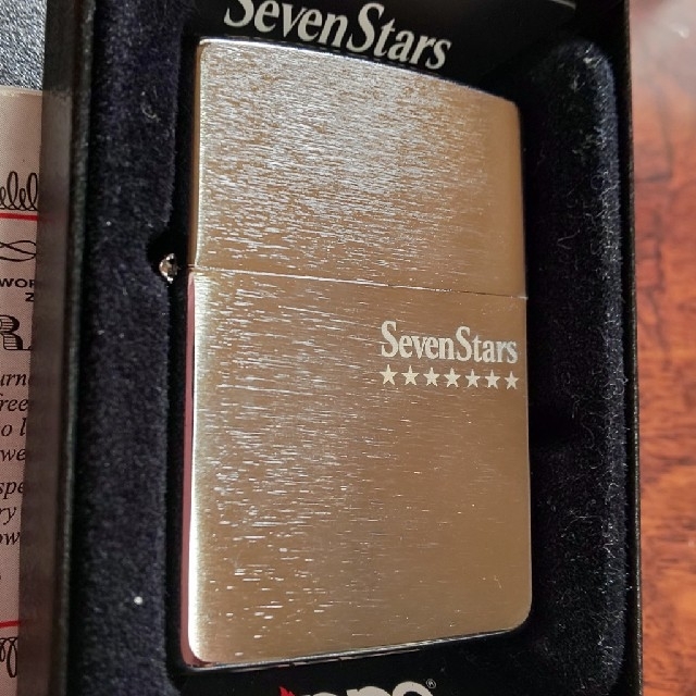 ZIPPO(ジッポー)のZIPPO 新品 セブンスター スレ加工 非売品 限定 メンズのファッション小物(タバコグッズ)の商品写真