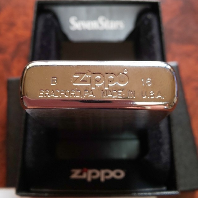 ZIPPO(ジッポー)のZIPPO 新品 セブンスター スレ加工 非売品 限定 メンズのファッション小物(タバコグッズ)の商品写真