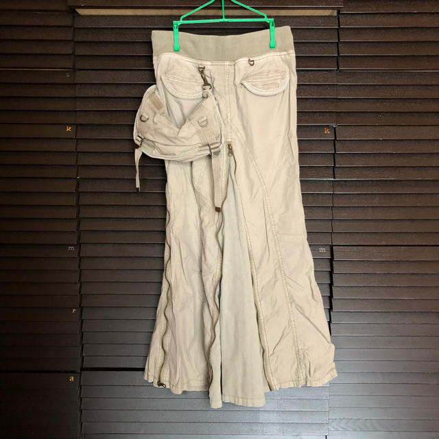goa(ゴア)の美品☆goa ロングスカート　ベージュカーキ　F レディースのスカート(ロングスカート)の商品写真