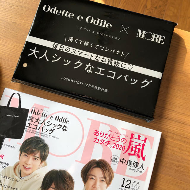 Odette e Odile(オデットエオディール)のmore 2020年12月号　付録 エンタメ/ホビーの雑誌(ファッション)の商品写真