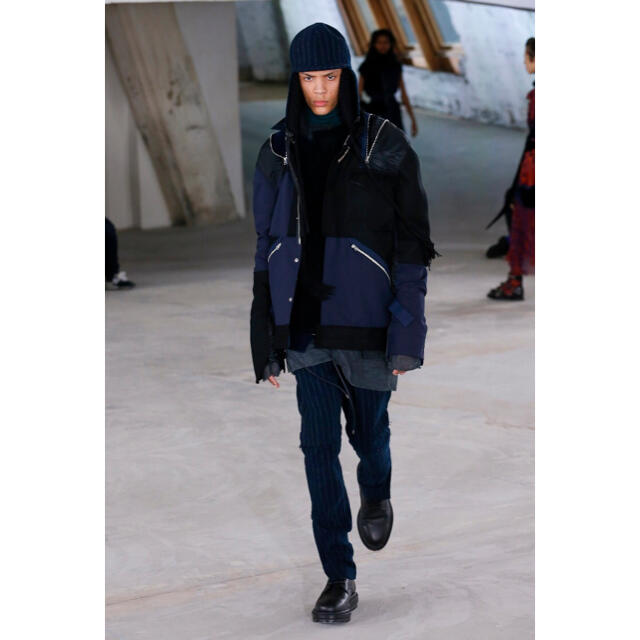 極美品　sacai 18AW レイヤードサイドジップパンツ