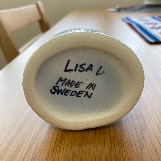 Lisa Larson(リサラーソン)の【124】LISA LARSON ワードローブ ドレス ライトブルー インテリア/住まい/日用品のインテリア小物(花瓶)の商品写真