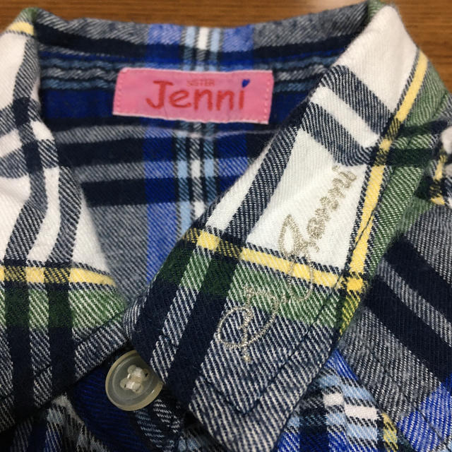 JENNI(ジェニィ)のJENNI 120 チェックシャツ キッズ/ベビー/マタニティのキッズ服女の子用(90cm~)(Tシャツ/カットソー)の商品写真