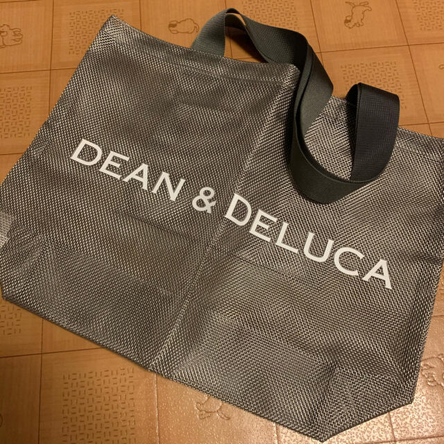 【完売】DEAN & DELUCA　メッシュトートバッグ　シルバー Lサイズ