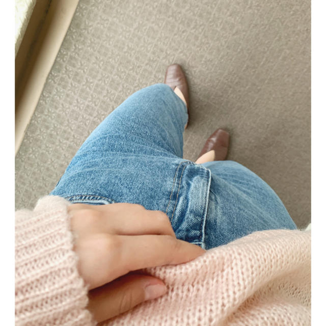 baby pink knit レディースのトップス(ニット/セーター)の商品写真