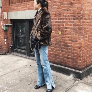 マウジー(moussy)のMOUSSY  FAUXFURジャケット(毛皮/ファーコート)