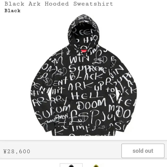 supreme ark hoodie L